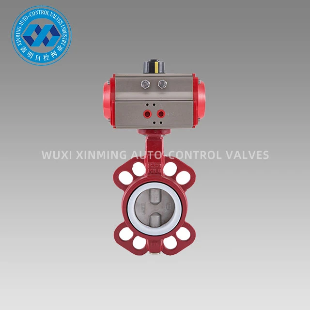 Penumatic Actuator Ductile Iron Wafer Butterfly Valve