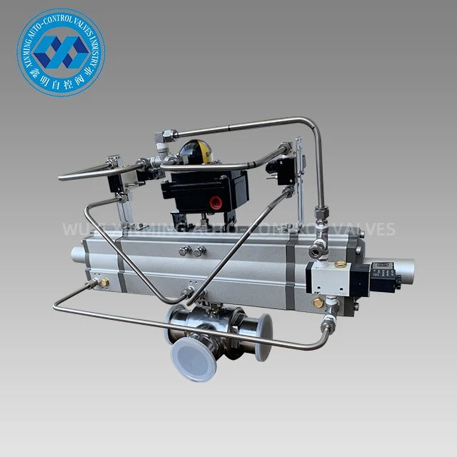 3 Way Ball Valve With Pneumatic Actuator