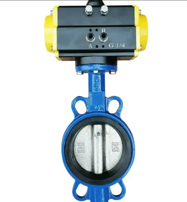 New Arrival Pneumatic Stainless Steel Wafer Butterfly Valve