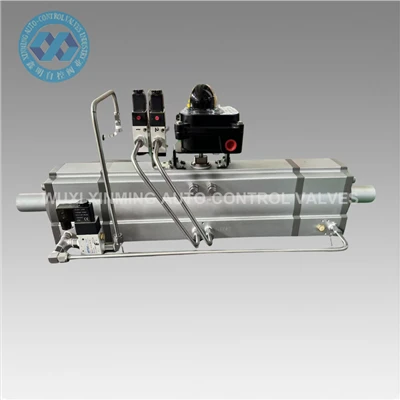 Aluminum Alloy Three Position 0 ° 45 ° 90 ° AT Adjustable Pneumatic Actuator