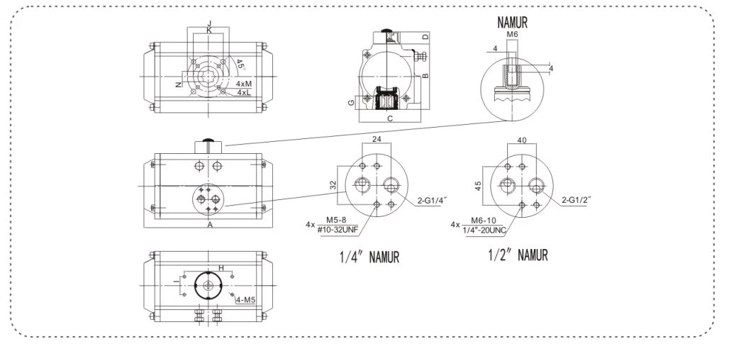 90 Degree Pneumatic Rotary Actuator Spare Parts And Material 90 Degree Pneumatic Rotary Actuator Spare Parts And Material