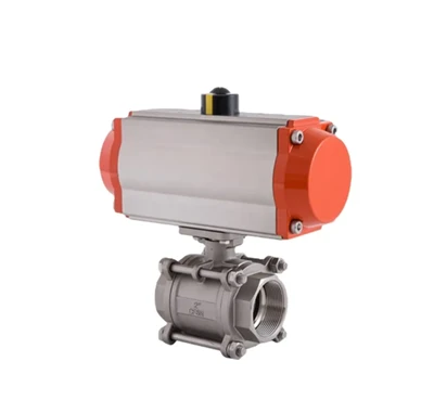 NPT Thread Pneumatic Actuated Ball Valve | CE/ATEX Certified