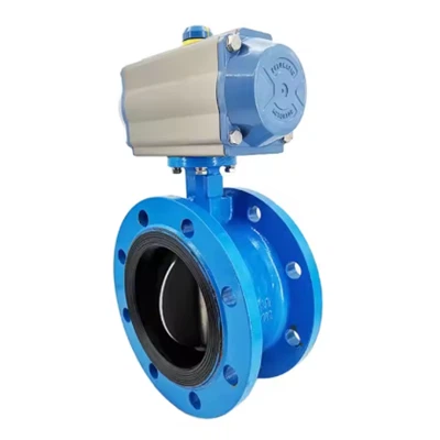 Sturdy And Reliable Pneumatic Double Eccentric Flange Butterfly Valve